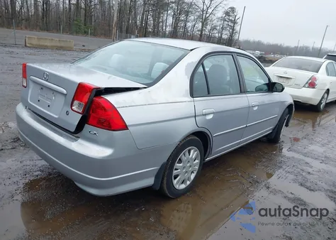 2005 Honda Civic Lx from USA, damaged, VIN 1HGES16575L029821